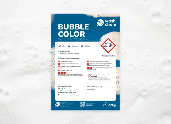 Bubble color - etykieta kolorowej piany